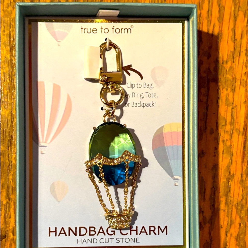 NIB Rare True to Form Hot Air Balloon Handbag Charm